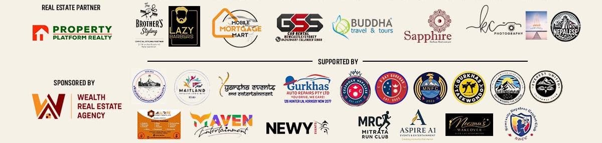 Sponsor and partner logos from the Newcastle Rock Fest Vol. 1 flyer